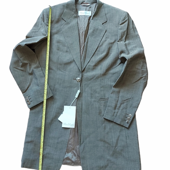 MaxMara wool mohair long blazer - Picture 2 of 12